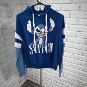 Disney Stitch Kids Blue & White Size Small Hoodie